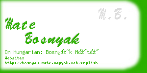 mate bosnyak business card